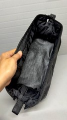 Vintage Men’s Dopp Bag Toiletry Case Double Compartment Black