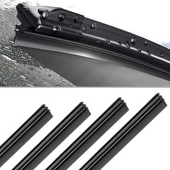 4PCS Car Windshield Wiper Blades Refills, 26&Prime; Adjustable Size of Universal Repla