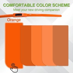 OEM QUALITY 22&Prime; + 22&Prime; Premium All-Season Orange Windshield Wiper Blades (Set