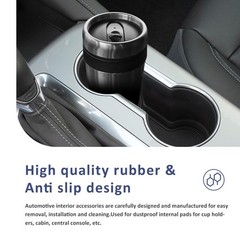 Auovo Cup Holder Inserts Coaster Compatible with Chevy Blazer Black
