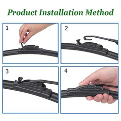 « 26”+22” Universal Wiper Blades for Honda Odyssey, Civic, Toyota Venza, Lexus