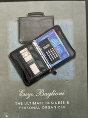 Vintage Enzo Baglioni The Ultimate Business and Personal Organizer – Leather NIB