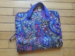 Vera Bradley Purple Paisley HANGING TRAVEL Jewelry Toiletries Cosmetic ORGANIZER
