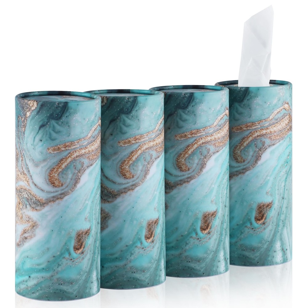 SINGARO Car Tissue 7.2 inches (H) x 6.9 (W) x 6.1 (D), Green
