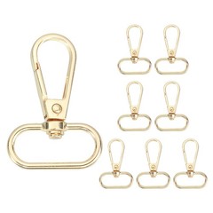 8pcs swivel hooks for bags, 2.5×4.6cm, clip for gold