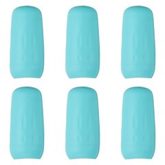 6 Pcs Silicone Bottle Covers for Travel Essentials, Blue