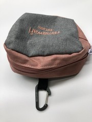 Himawari Est. 2010 Small Accessory Bag Clip Canvas Multicolor Zip