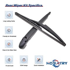 Rear Wiper Arm Blade Set for FIAT 500 2012-2019 Rear Windshield Wiper Arm Bla…
