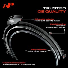 26&Prime; + 18&Prime; Windshield Wiper Blades – Compatible with Maserati Quattroporte