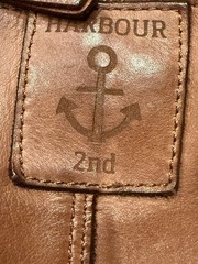 Harbour 2nd Brown Crossbody Bag Adjustable Strap Buckle/Zip Closure Brass