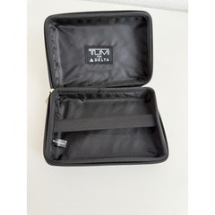 Tumi Delta Airlines Hard Shell Amenity Kit Travel Case Pouch Black Hardside