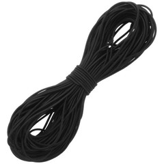 QFGasre 1/16 Inch Elastic Cord (2mm), 65 Feet Heavy 3/32 inch x 40 ft, Black