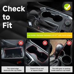 DYLEN Car Cup Holder Expander, Expander Adapter for 1PACK, BLACK