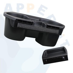 Civic Cup Holder Insert & Coin Tray for Center Console Black