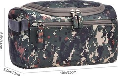 Mens Toiletry Bag Wash Travel Small Shaving Dop Kit Shower Bathroom Ditty Hyg…