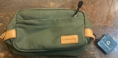 New Gainsborough Toiletry Travel Bag Men&rsquo;s Green