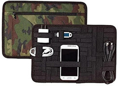 TECH Organizer Camo New Sealed 12.5&Prime; x 8.5&Prime; Portable Storage Zipper Pocket/Bands