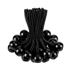 35 Pack Ball Bungee Cord, 6 Inch Cords with Balls for 6 inch, Black