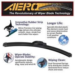 24 inch Aero Wiper Blades Pair All Season Premium Performance Direct Replacement