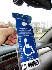LA & IN states Handicap Tag/Placard/Card Holder & Protector- ON & OFF in a Snap