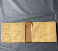 Vintage Rolf&rsquo;s Faux Leather Tie Valet / Case For Ties Brown Missing Hook 14×5