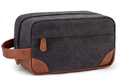 Travel Toiletry Bag – Hanging Toiletry Bag for Men Water Resistant Canvas Shavin
