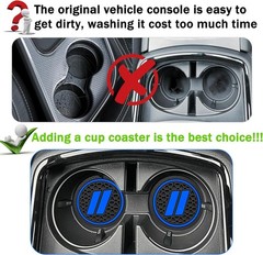 YOSRTER 4PCS Cup Holder Insert Coasters for Dodge Charger Durango SRT Challenger