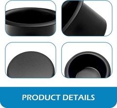 2PCS Car Cup Holder Insert, Recessed Drop in Metal Cup Drink Can Holder, Large C