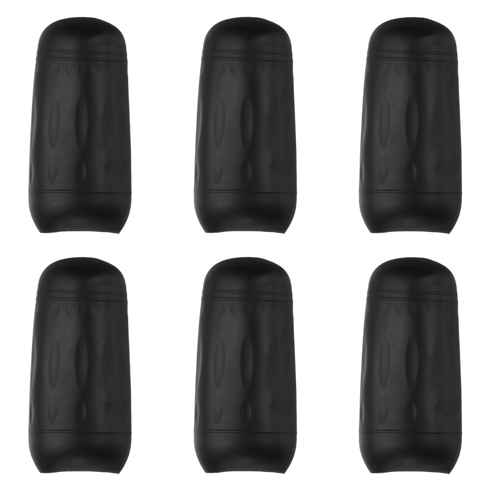 6 Pcs Silicone Bottle Covers for Travel Essentials, Black