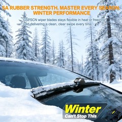 Durable 20 » & 19 » Windshield Wiper Blades – All-Season J Hook Replacement Pack