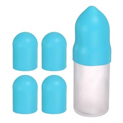 4pcs 1.7&Prime; Dia Travel Silicone Bottle Covers Blue