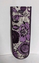 31 Thirty-One Travel Storage Case Flat Iron Curling Wand Cover 15&Prime; Padded Purple
