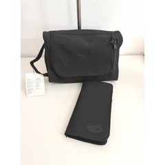 American Tourister Black Toiletry Bag and Passport Wallet Travel Set New