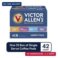 Victor Allen&rsquo;s Coffee Variety Pack (Morning Blend, 100% Colombian, Donut Shop Bl