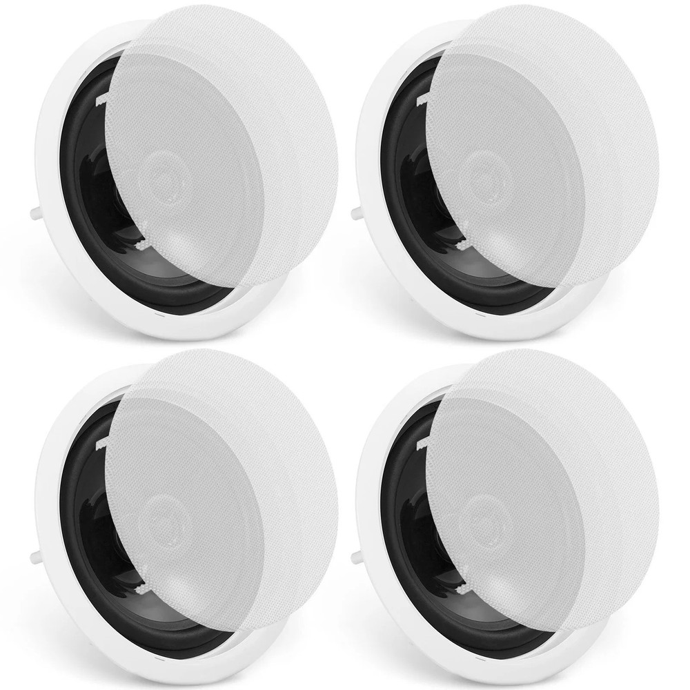 4 PCs 6.5 » Bluetooth in Ceiling Speakers, 150W, Flush Mount Ceiling & in-Wall