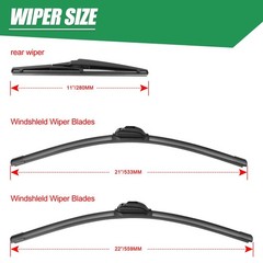 Double Sided Rubber Strips windshield wipers, Replace for 2014-2021 Grand Che…