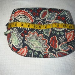 Vera Bradley Nomadic Cosmetic Bag Quilted Zip Pouch Travel