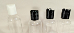 Toiletry Bag Set Clear (Quart) w 3 Bottles 1 Spray + X Lids TSA Approved Travel