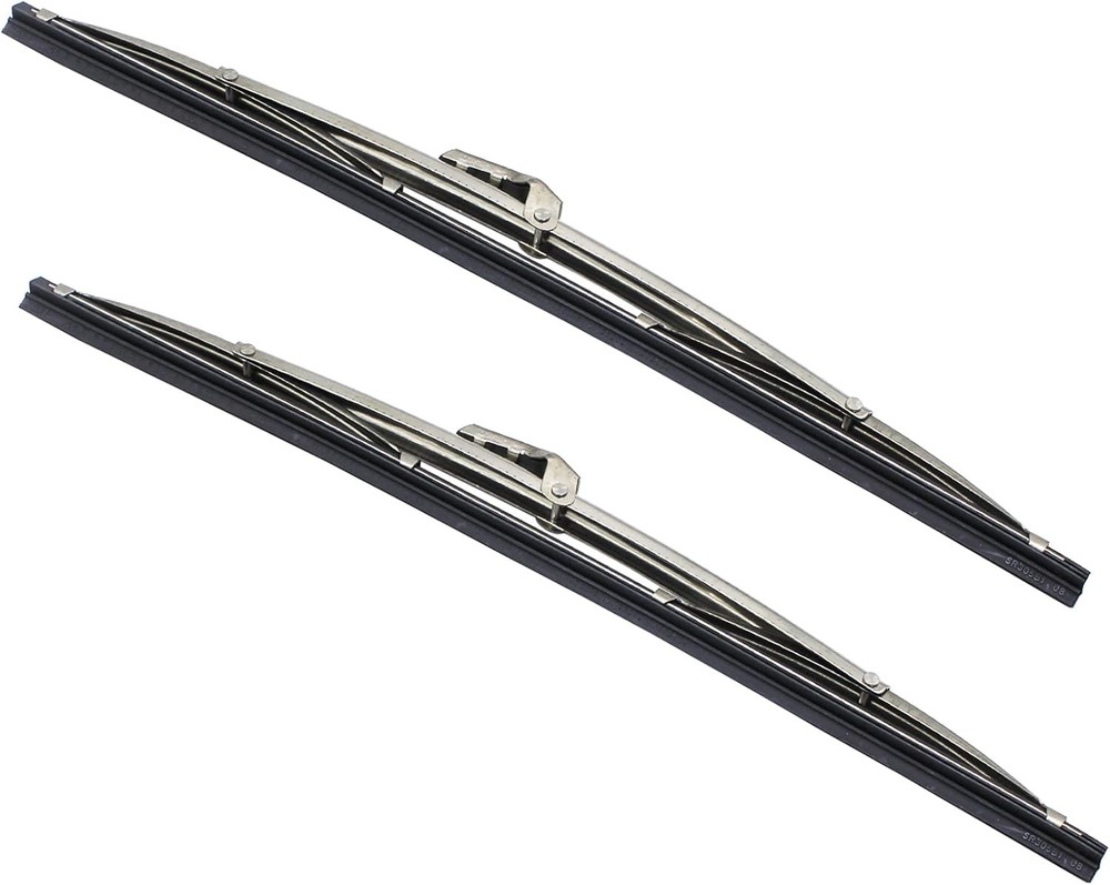 Windshield Wipers – Front 12&Prime; Stainless Steel Windshield Wiper Blades Replacemen