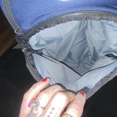 Nike Blue Backpack with Multiple Compartments