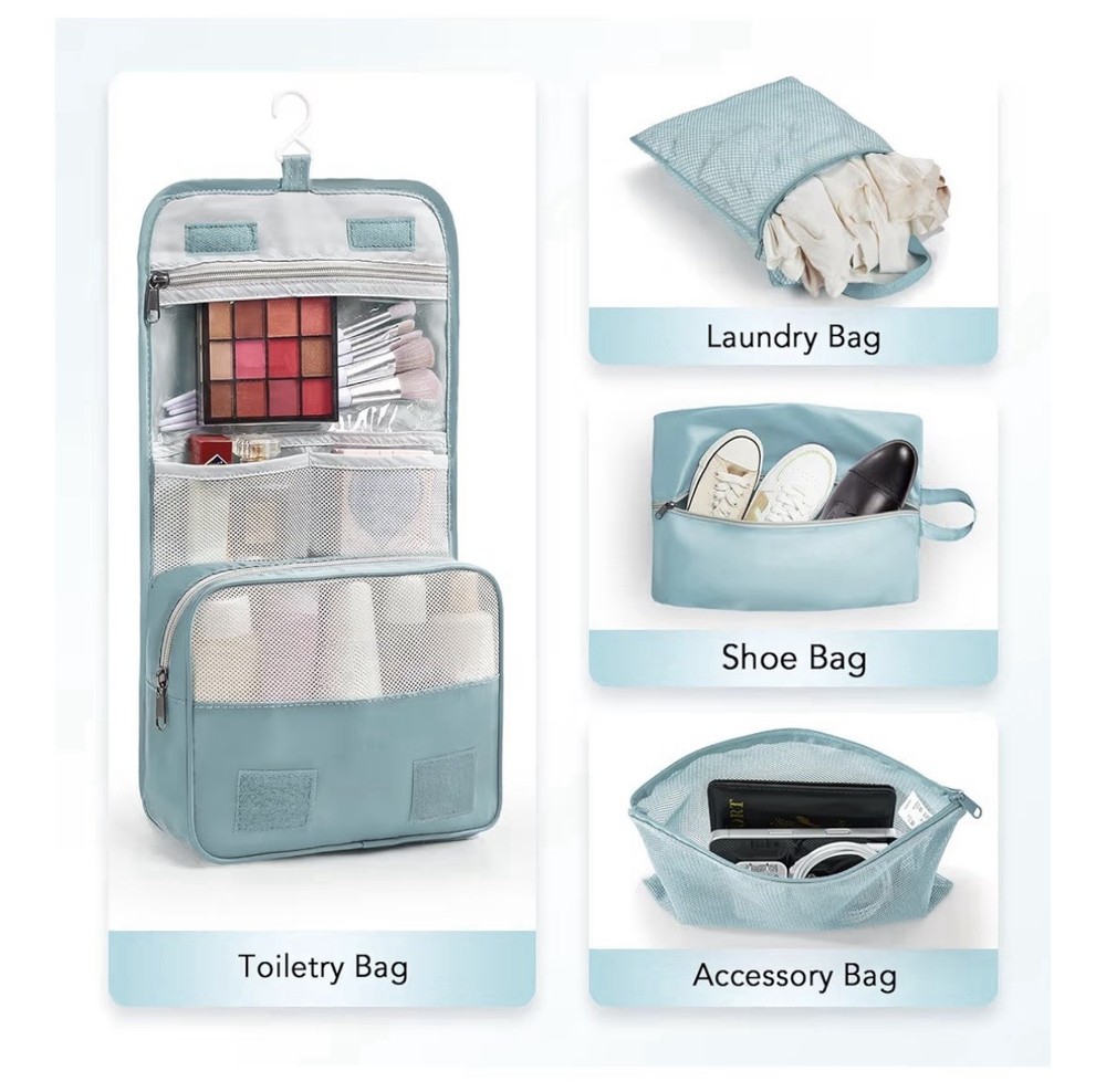 Olarhike 8 Piece Compression Packing Cubes Set Travel Organizer Bags