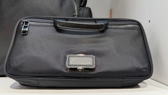 NEW TUMI Voyageur MADELINE SMALL Zippered Cosmetic Toiletry Bag – BLACK GUNMETAL