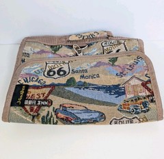 Route 66 Rolling Bag Tapestry J Garden Travel Personal Care Cosmetic bag