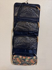 Ollie & Olivia Hanging Travel Organizer Vibrant Floral Pattern 4 Pockets 12×30