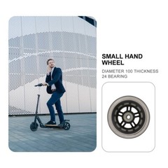 1 Pair Silent Wheel Wheels Beanie Liners Black for Inline Skate Scooter