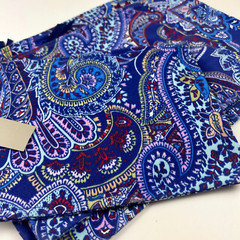 Chico&rsquo;s Blue Paisley Zipper Packing Pouches Set of 3 NWT