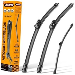 3 Wipers Replacement for Audi Q5 2018 2019 2020 2021 2022 2023 2024 24&Prime;+20&Prime;+15&Prime;