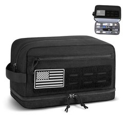 Tactical Toiletry Bag foren, EDC Travel Hygiene Bag with Double-layer | M