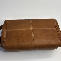 Colombian Bags Co. Leather Travel Bag Kit Buttersoft Calfskin Brown Zip