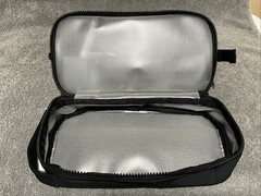 Lululemon Dual-Compartment Toiletry Bag, Black Super Easy To Carry & Clean New!